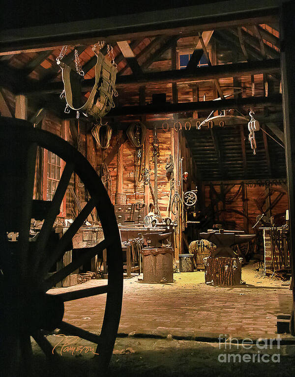 Forge Poster featuring the photograph Old Forge by Tom Cameron