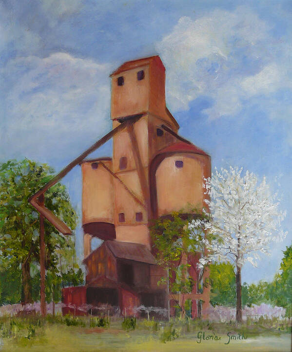 Mill Poster featuring the painting Old Mill by Gloria Smith