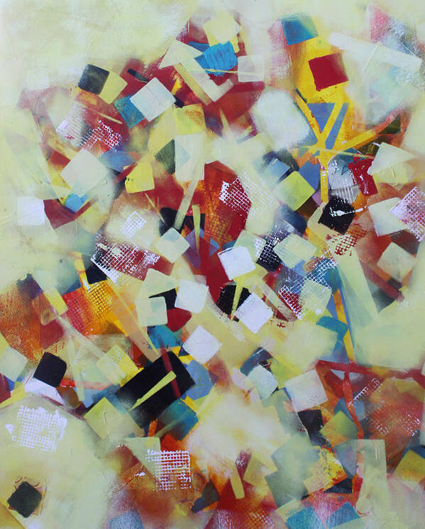 Abstract Poster featuring the painting Play Time by Christiane Kingsley