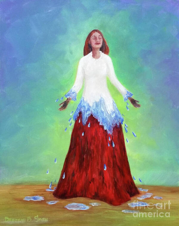 Woman Poster featuring the painting Purification by Deborah Smith