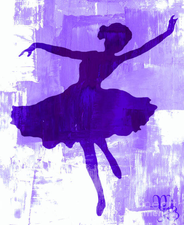Dancer Poster featuring the digital art Purple Dancer by Mindy Bench
