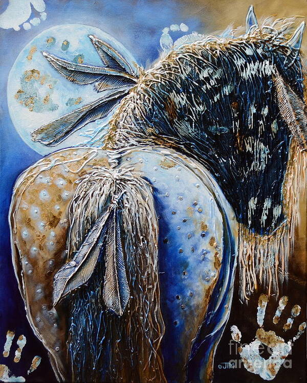 Horse Poster featuring the painting Release of Inner Spirit by Jonelle T McCoy