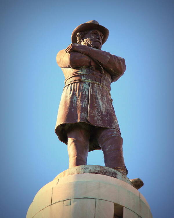 Robert Poster featuring the photograph Robert E Lee Statue by Beth Vincent