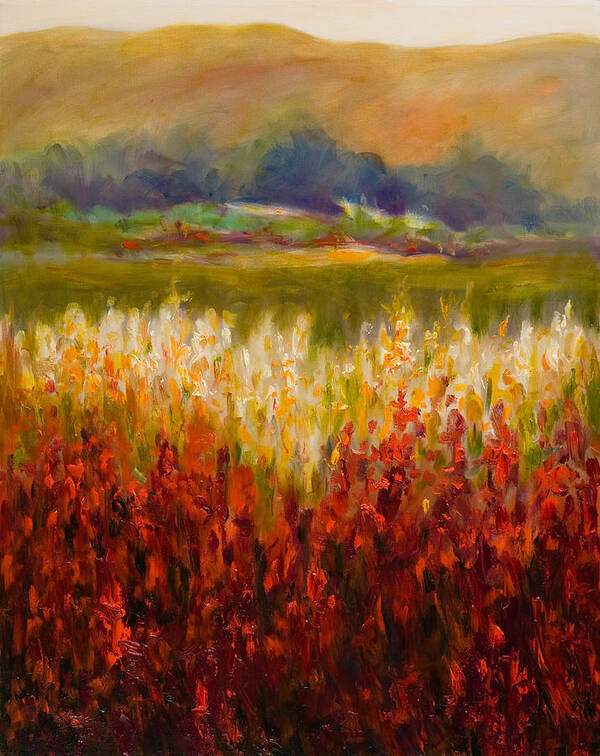 Landscape Poster featuring the painting Santa Rosa Valley by Shannon Grissom