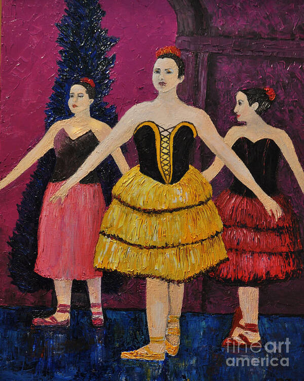 Ballerinas Poster featuring the painting Savannah by Reb Frost