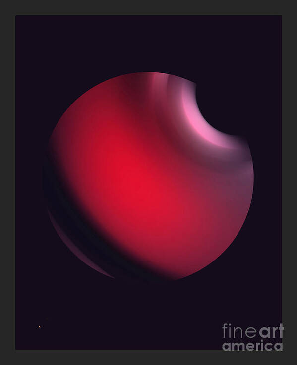 Abstract Poster featuring the digital art Simplicity 12-2 by John Krakora