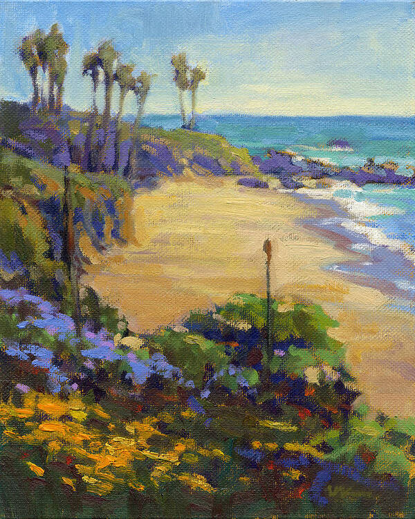 Spring Poster featuring the painting Spring in Heisler Park by Konnie Kim