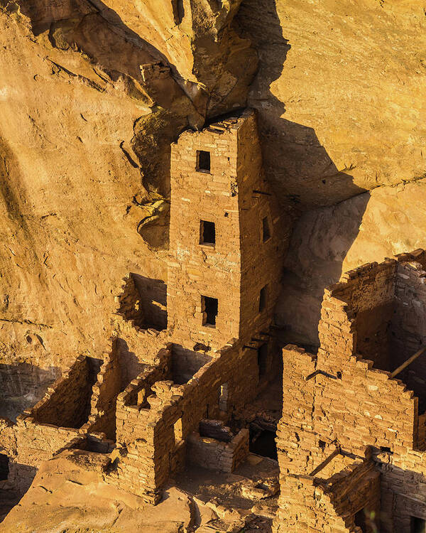 Mesa Verde National Park Poster featuring the photograph Square Tower House by Joseph Smith