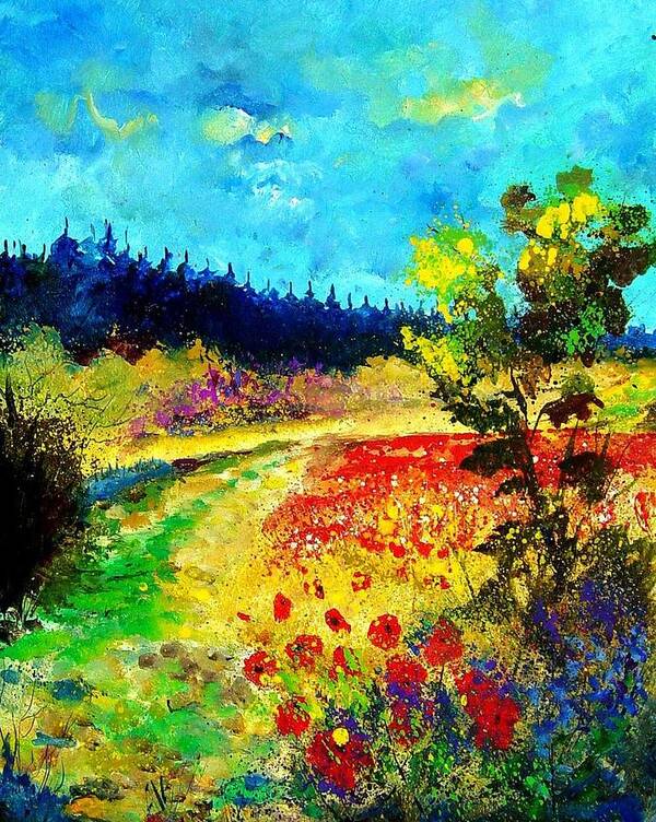 Flowers Poster featuring the painting Summer by Pol Ledent