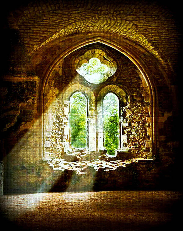 Ruins Poster featuring the photograph Sunlight Through The Ruins by Digital Art Cafe