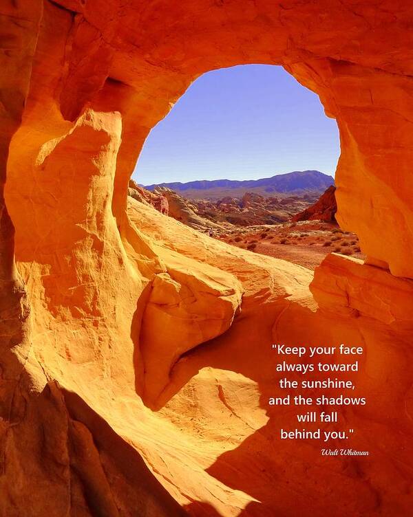 Valley Of Fire Poster featuring the photograph Sunshine by Donna Spadola