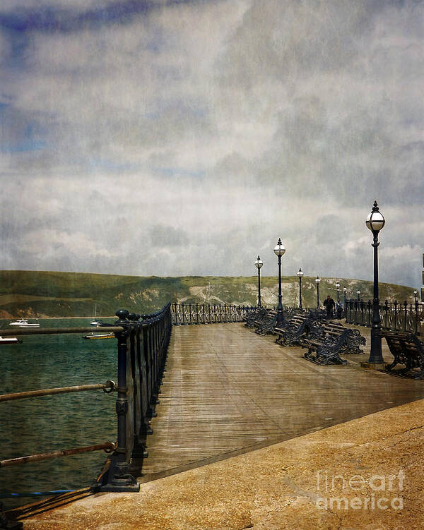 Coast Poster featuring the photograph Textures On Swanage Pier by Linsey Williams