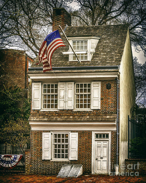 Philadelphia Poster featuring the photograph The Betsy Ross House by Nick Zelinsky Jr
