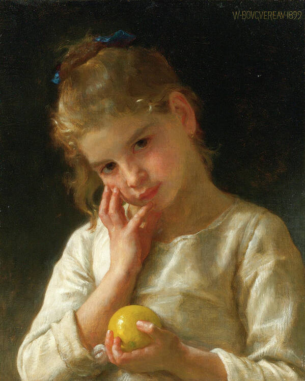 William-adolphe Bouguereau Poster featuring the painting The Lemon by William-Adolphe Bouguereau