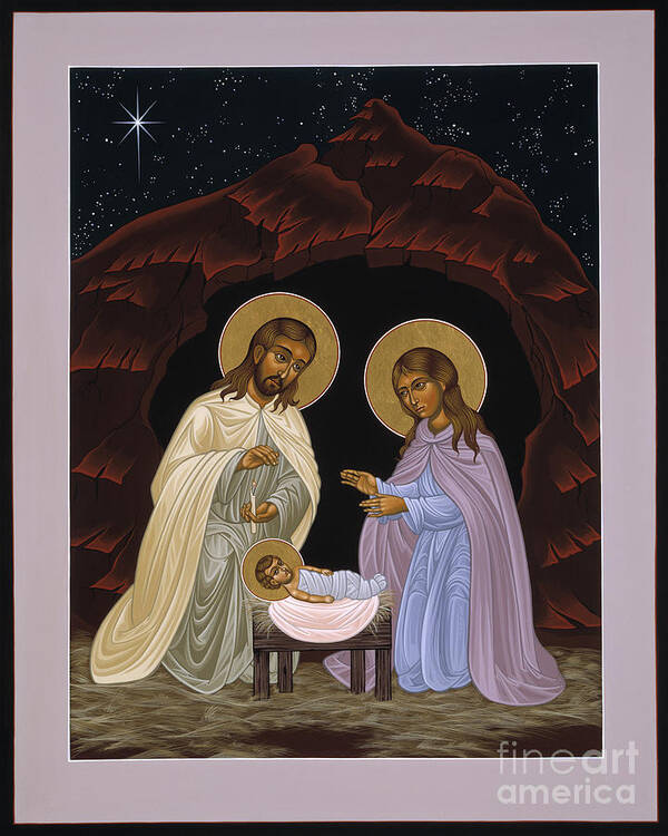The Nativity Of Our Lord Jesus Christ Poster featuring the painting The Nativity of Our Lord Jesus Christ 034 by William Hart McNichols