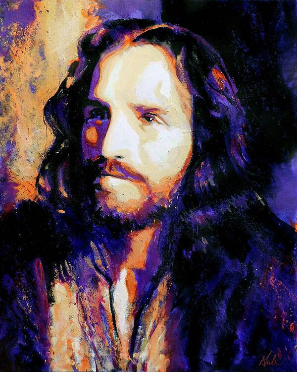 Jesus Christ Poster featuring the painting The Way by Steve Gamba