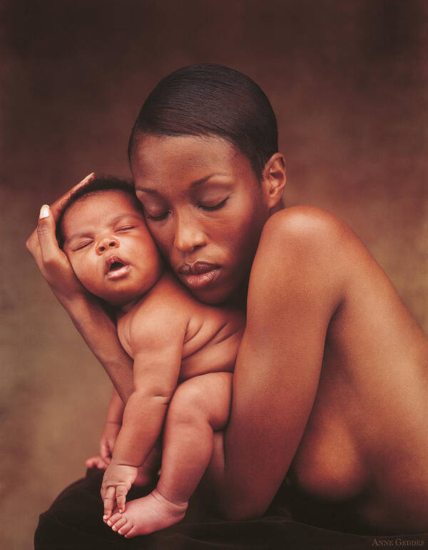 Polaroid Poster featuring the photograph Tuli and Nyla by Anne Geddes