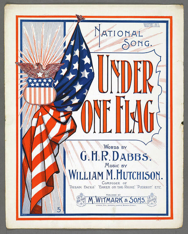 Flag Poster featuring the photograph Under One Flag Song by Paul W Faust - Impressions of Light