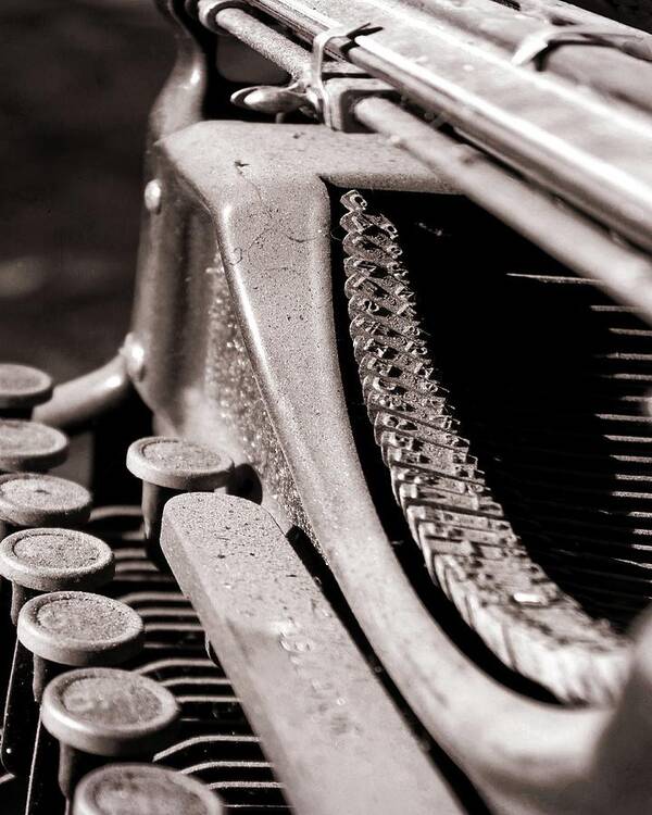 Typewriter Poster featuring the photograph Underwood 3 by Timothy Bulone