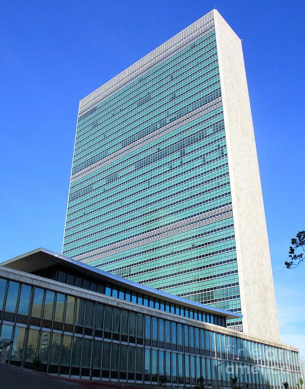 United Nations Poster featuring the photograph United Nations 1 by Randall Weidner