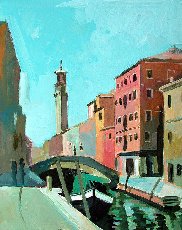 Venice Poster featuring the painting Venice - Sestiere Dorsoduro by Filip Mihail