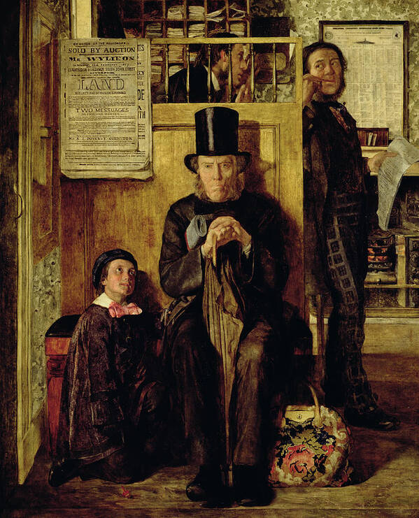 Waiting For Legal Advice Poster featuring the painting Waiting for Legal Advice by James Campbell