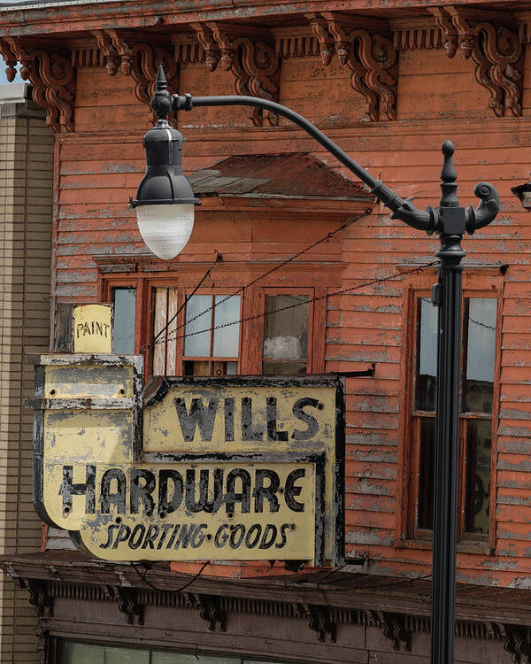 Iconic Poster featuring the photograph Wills Hardware by William Christiansen