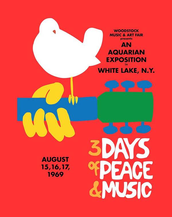 Logo Poster featuring the painting Woodstock by Gary Grayson