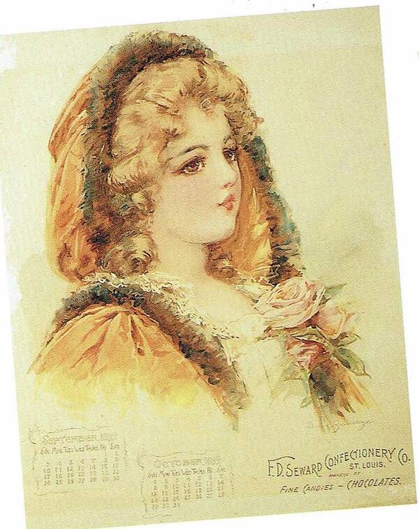 Frances Brundage Poster featuring the painting Young Lady from Paris 1 by Reynold Jay