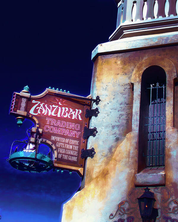 Magic Kingdom Poster featuring the photograph Zanzibar Trading Company by Mark Andrew Thomas