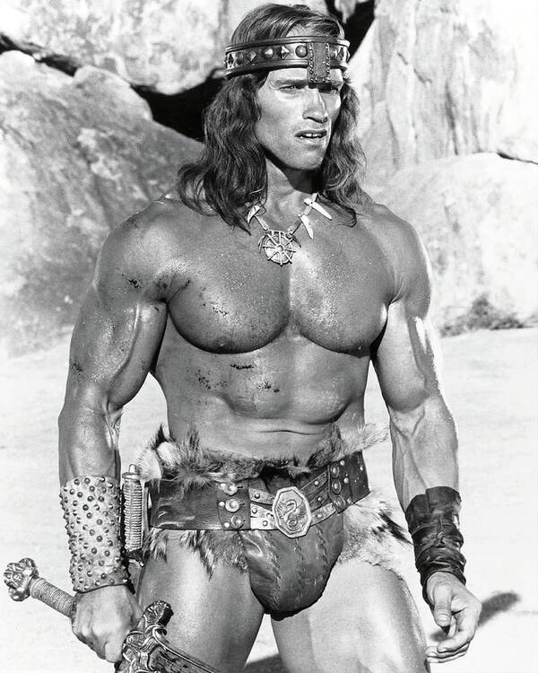 Arnold Schwarzenegger Poster featuring the photograph ARNOLD SCHWARZENEGGER in CONAN THE DESTROYER -1984-. #1 by Album