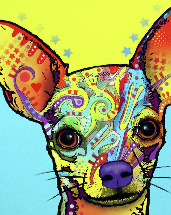 Chihuahua I Poster featuring the mixed media Chihuahua I #1 by Dean Russo