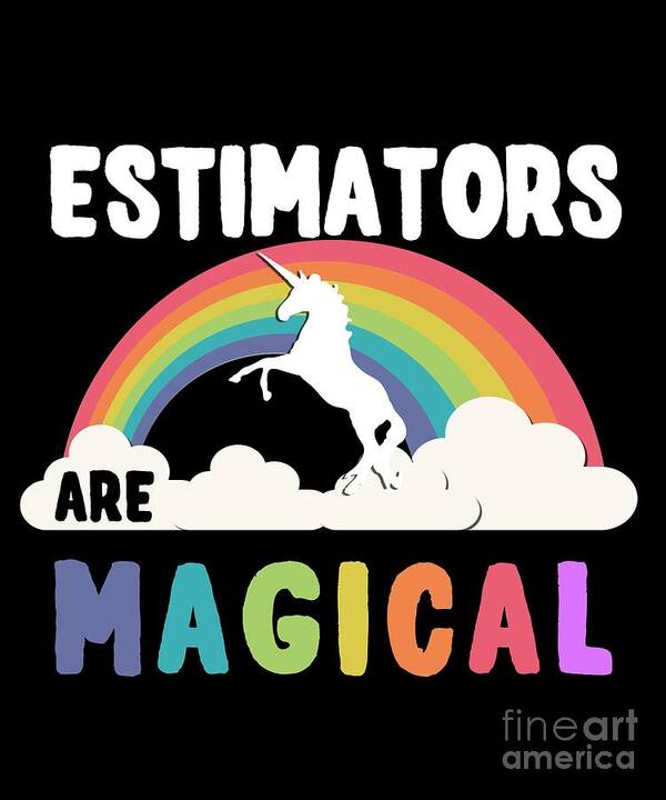 Unicorn Poster featuring the digital art Estimators Are Magical #1 by Flippin Sweet Gear