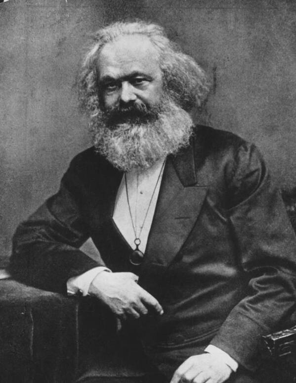 People Poster featuring the photograph Karl Marx #1 by Henry Guttmann Collection