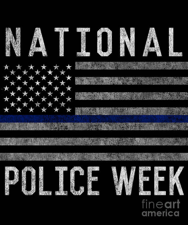 Cool Poster featuring the digital art National Police Week #1 by Flippin Sweet Gear