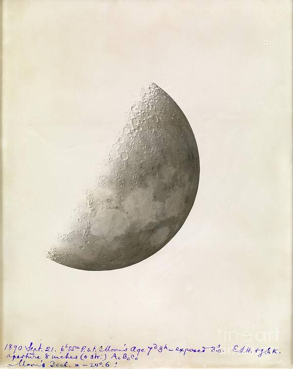 American Poster featuring the photograph Phase Of The Moon #1 by Royal Astronomical Society/science Photo Library