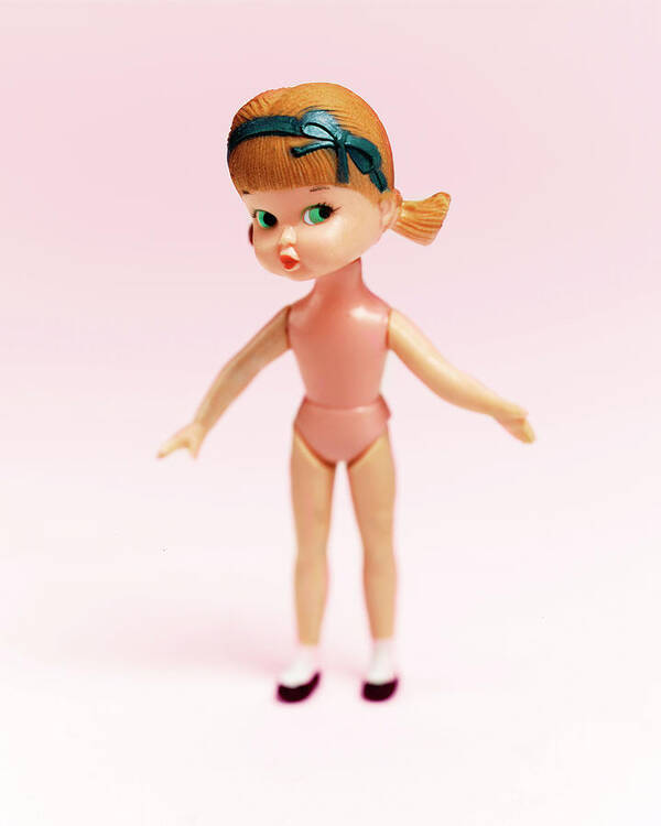 Bare Poster featuring the drawing Plastic Toy Doll #1 by CSA Images