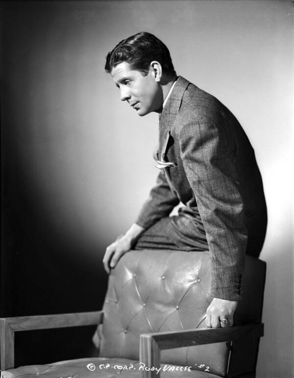 Rudy Valleeleading Men Poster featuring the photograph Rudy Vallee #1 by Movie Star News