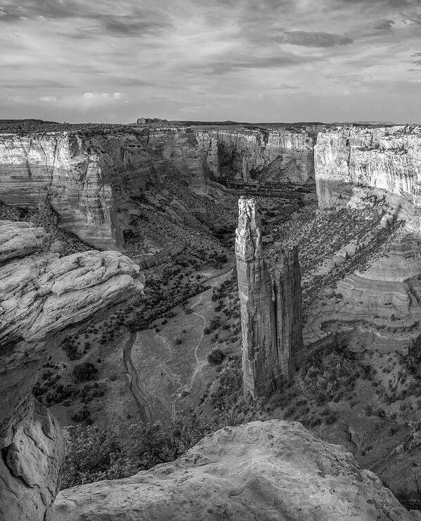 Disk1216 Poster featuring the photograph Spider Rock, Canyon De Chelly #1 by Tim Fitzharris
