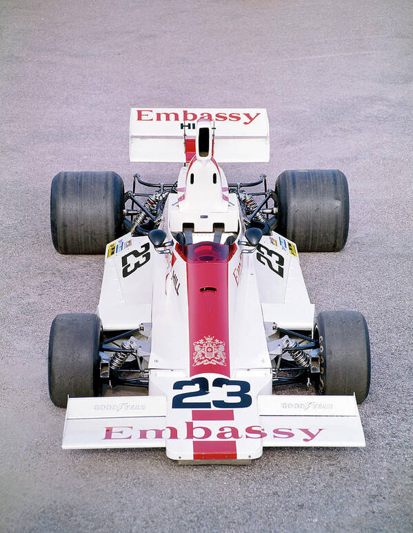 Logo Poster featuring the photograph 1975 Embassy Hill Gh2 Formula 1 Racing by Heritage Images