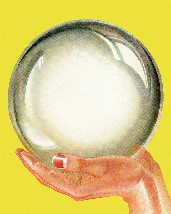 Ball Poster featuring the drawing Crystal Ball #2 by CSA Images