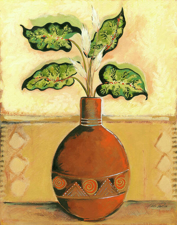 Vase Poster featuring the painting Southwest Terra Cotta I #2 by Kris Taylor
