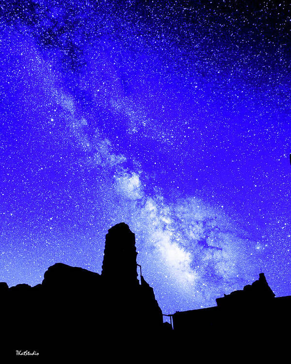 2018 Poster featuring the photograph The Milky Way Over the Crest House by Tim Kathka