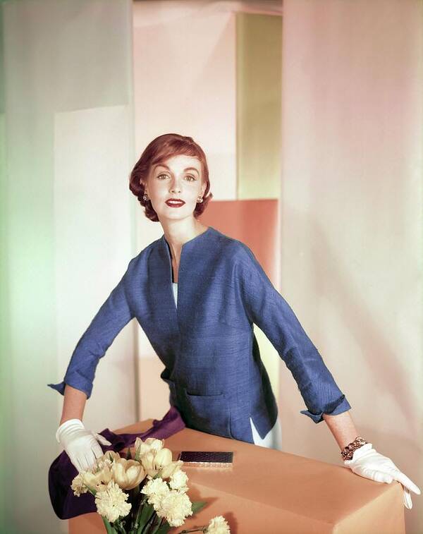 Fashion Poster featuring the photograph Model In B.h. Wragge #3 by Horst P. Horst