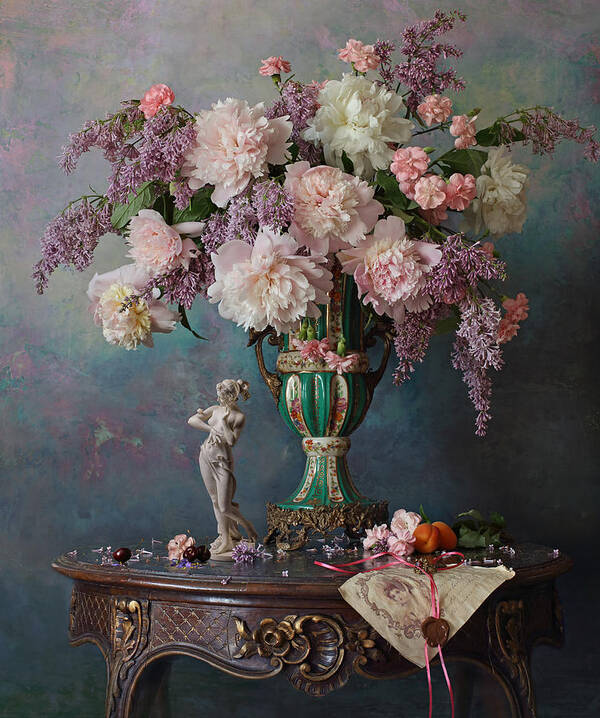 Flowers Poster featuring the photograph Still Life With Flowers #6 by Andrey Morozov