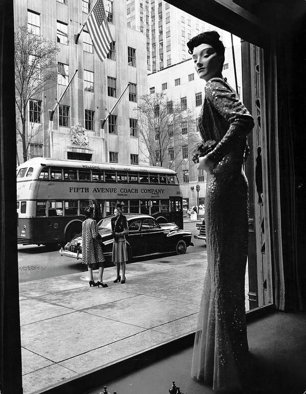 Window Poster featuring the photograph New York City, New York #8 by Alfred Eisenstaedt