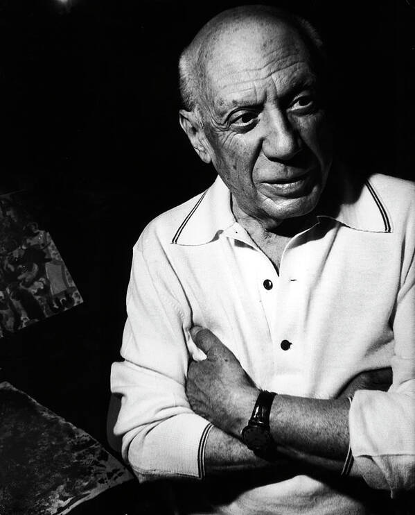 Pablo Picasso Poster featuring the photograph Pablo Picasso #8 by Gjon Mili
