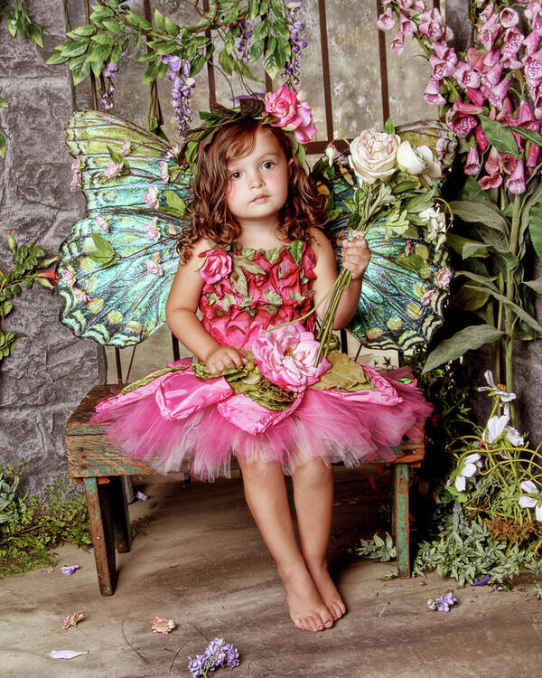 Girl Dressed As Fairy Poster featuring the photograph Beautiful Fairy 2 by Liz Zernich