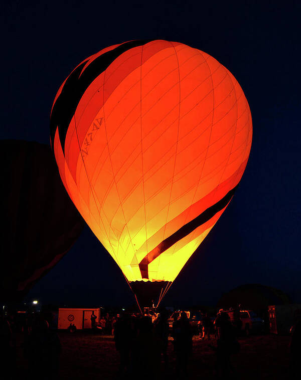 Albuquerque International Balloon Fiesta Poster featuring the photograph Bright idea at the fiesta by David Lee Thompson