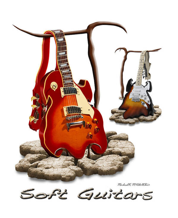 T-shirt Poster featuring the photograph Classic Soft Guitars by Mike McGlothlen